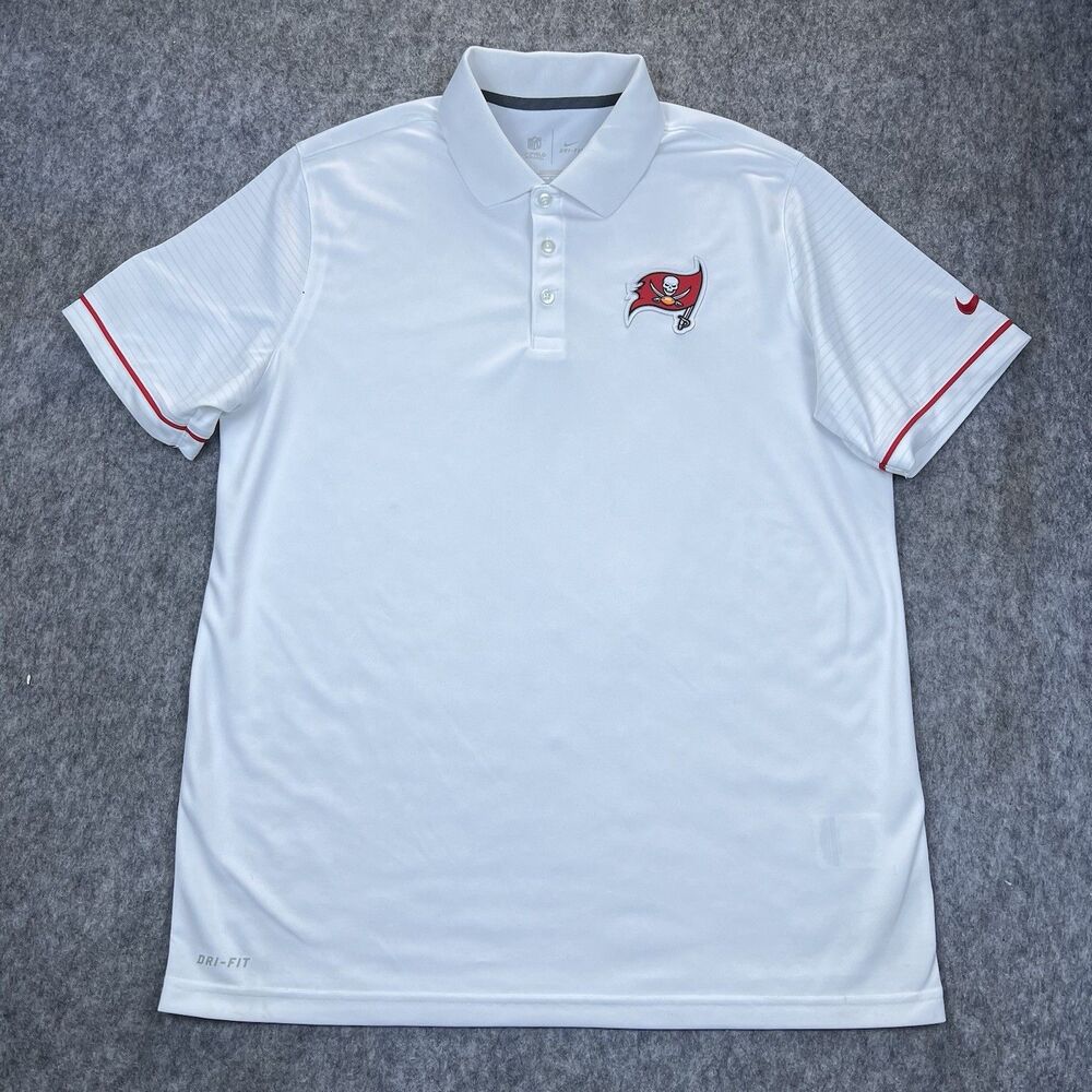 Nike Dri-Fit Men's Tampa Bay Buccaneers Performance Polo Shirt White Size Large